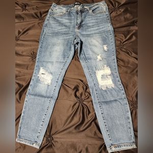 Size 14 distressed jeans by Wax Jean